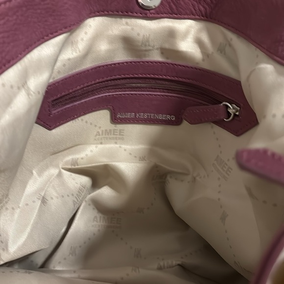 NWT Aimee Kestenberg Christina Tote in Vino - Picture 8 of 11